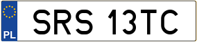 Trailer License Plate